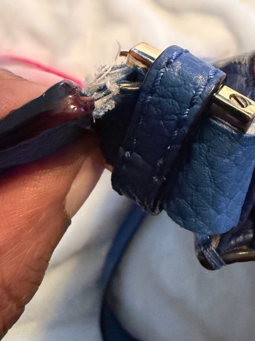 kate spade Royal Blue Pebbled Leather Crossbody with Studs - Picture 10 of 16